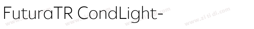 FuturaTR CondLight字体转换